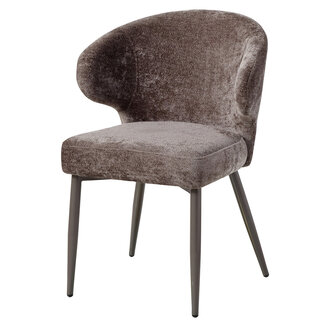 PTMD Ares Grey dining chair aphrodite 7 mocco clay leg