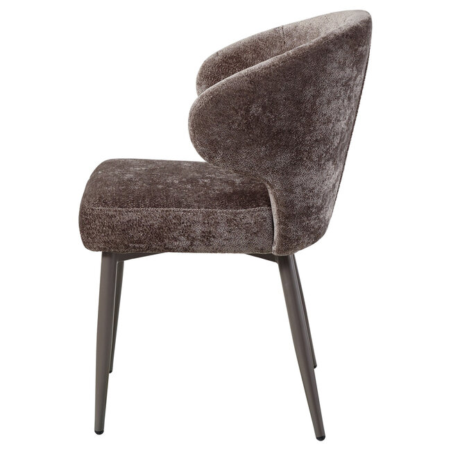 PTMD Ares Grey dining chair aphrodite 7 mocco clay leg