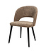 PTMD Abierto Taupe 9804 nanci fabric dining chair