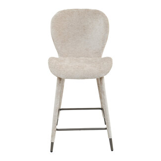 PTMD Beige barkruk - Thor - zithoogte 69 cm