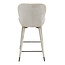 PTMD Thor barkruk met rugleuning - Barstoel beige - Zithoogte 69 cm