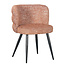 Pole to Pole Terracotta eetkamerstoel Cloud met stijlvolle print - Eetkamerstoel oranje - Luxe eetkamerstoel