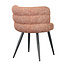 Pole to Pole Terracotta eetkamerstoel Cloud met stijlvolle print - Eetkamerstoel oranje - Luxe eetkamerstoel