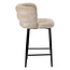 Pole to Pole Barkruk met rugleuning - Cloud - Beige barstoel Cloud - Zithoogte 65 cm