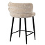 Pole to Pole Barkruk met rugleuning - Cloud - Beige barstoel Cloud - Zithoogte 65 cm