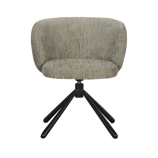 360 graden draaibare eetkamerstoel - Eetkamerstoel met armleuning - Shell - Groene eetkamerstoel