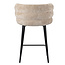Pole to Pole Barkruk met rugleuning - Cloud - Beige barstoel Cloud - Zithoogte 65 cm