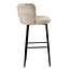 Pole to Pole Barkruk met rugleuning - Cloud - Beige barstoel Cloud - Zithoogte 80 cm