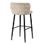 Pole to Pole Barkruk met rugleuning - Cloud - Beige barstoel Cloud - Zithoogte 80 cm