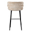 Pole to Pole Barkruk met rugleuning - Cloud - Beige barstoel Cloud - Zithoogte 80 cm