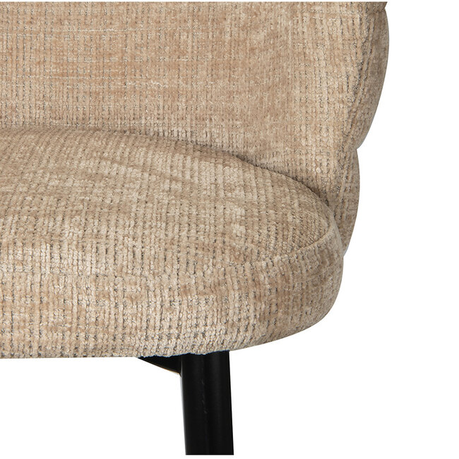 Pole to Pole Barkruk met rugleuning - Cloud - Beige barstoel Cloud - Zithoogte 80 cm