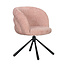 Draaibare eetkamerstoel - Pebble - Pastel Roze