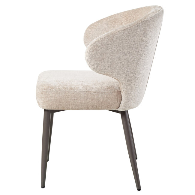 PTMD Ares Beige dining chair aphrodite 3 clay leg