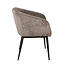 PTMD Jeno Anthracite 16 aura fabric armchair black