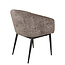 PTMD Jeno Anthracite 16 aura fabric armchair black