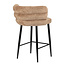 Pole to Pole Barkruk met rugleuning - Cloud - Taupe barstoel Cloud - Zithoogte 65 cm