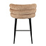 Pole to Pole Barkruk met rugleuning - Cloud - Taupe barstoel Cloud - Zithoogte 65 cm