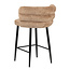 Pole to Pole Barkruk met rugleuning - Cloud - Taupe barstoel Cloud - Zithoogte 65 cm