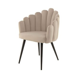 Homerebels Collection Schelp eetkamerstoel - Beige