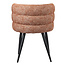 Pole to Pole Terracotta eetkamerstoel Cloud met stijlvolle print - Eetkamerstoel oranje - Luxe eetkamerstoel
