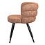 Pole to Pole Terracotta eetkamerstoel Cloud met stijlvolle print - Eetkamerstoel oranje - Luxe eetkamerstoel