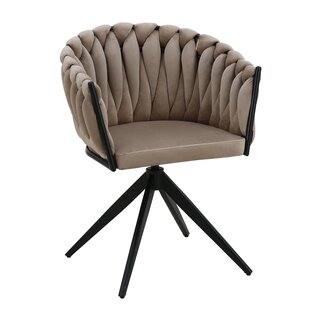Homerebels Collection Wave Chair - Sand White - 360° draaiend frame