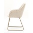 Homerebels Collection  Eetkamerstoel Frisco Drive - Beige eetkamerstoel met beige poten - Luxe linnen beige stoel