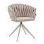 Homerebels Collection Wave Chair - Ultra Beige - 360° draaiend frame