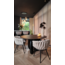 Homerebels Collection Gevlochten eetkamerstoel Beige Weave – beige eetkamerstoel van geweven stof met armleuning