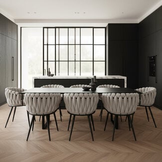 Homerebels Collection Wave Chair - Beige Weave