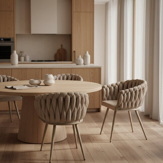 Pole to Pole Wave Chair - Cream