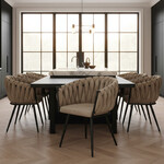 Beige eetkamerstoelen