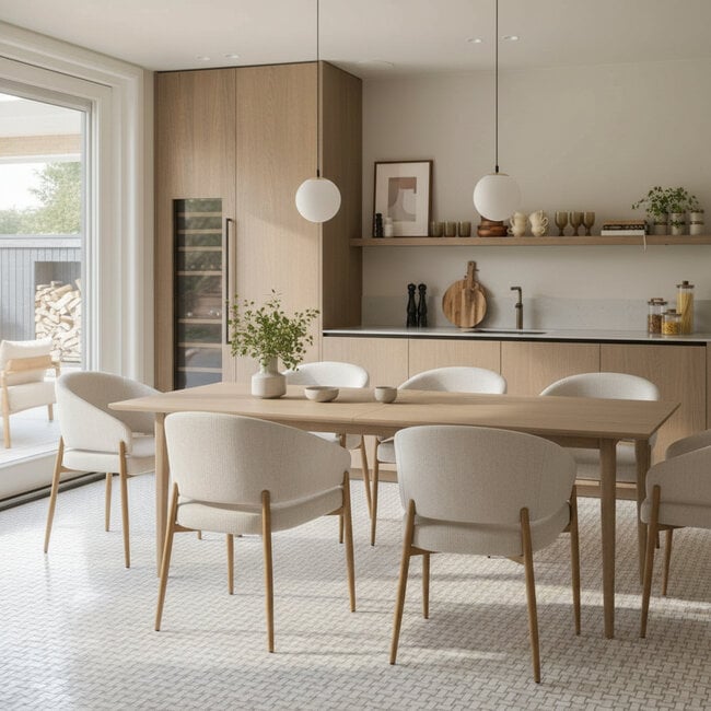 Homerebels Collection Japandi eetkamerstoel Fabi Sabi