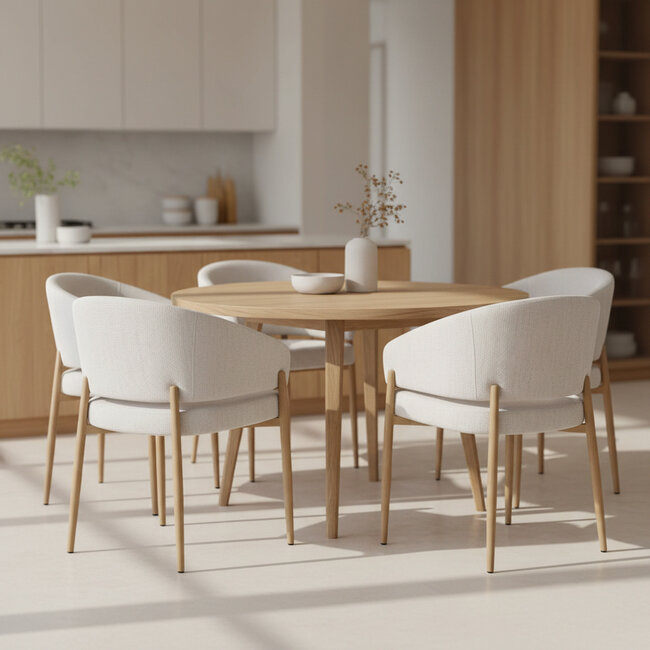 Homerebels Collection Japandi eetkamerstoel Fabi Sabi