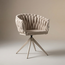 Homerebels Collection Wave Chair - Ultra Beige - 360° draaiend frame