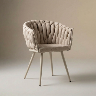 Homerebels Collection Wave Chair - Ultra Beige