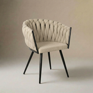 Homerebels Collection Wave Chair - Beige Weave