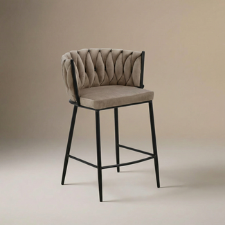 Homerebels Collection Wave Barchair - Sand White - Zithoogte 65 cm