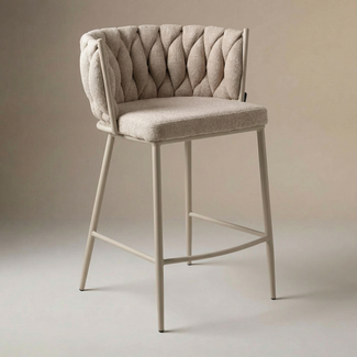 Homerebels Collection Wave Barchair - Ultra Beige - Zithoogte 65 cm