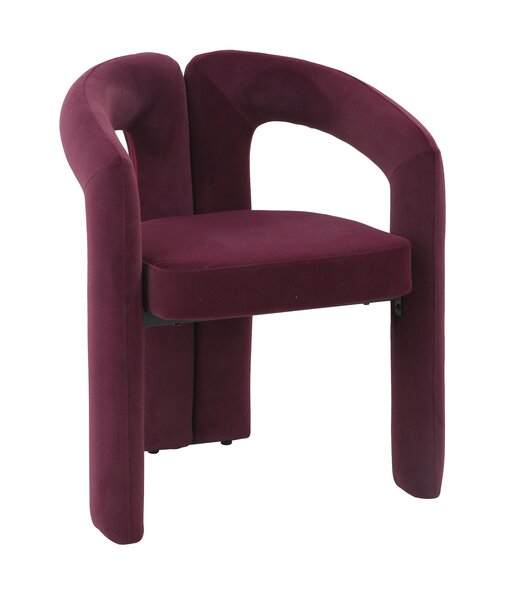 Homerebels Collection Eetkamerstoel Niru - Deep Plum