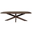 Homerebels Collection Eettafel Lissabon – Deens Ovale Eettafel van Massief Mangohout – 210 of 240 cm – Bruin