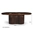 Homerebels Collection Eettafel Sevilla – Ovale Eettafel 6 tot 10 Personen – Duurzaam Hardhout – Bruin