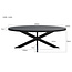 Homerebels Collection Eettafel Kala Zwart – Ovale Eettafel van Mangohout – Stalen onderstel – 160, 180, 210 of 240 cm