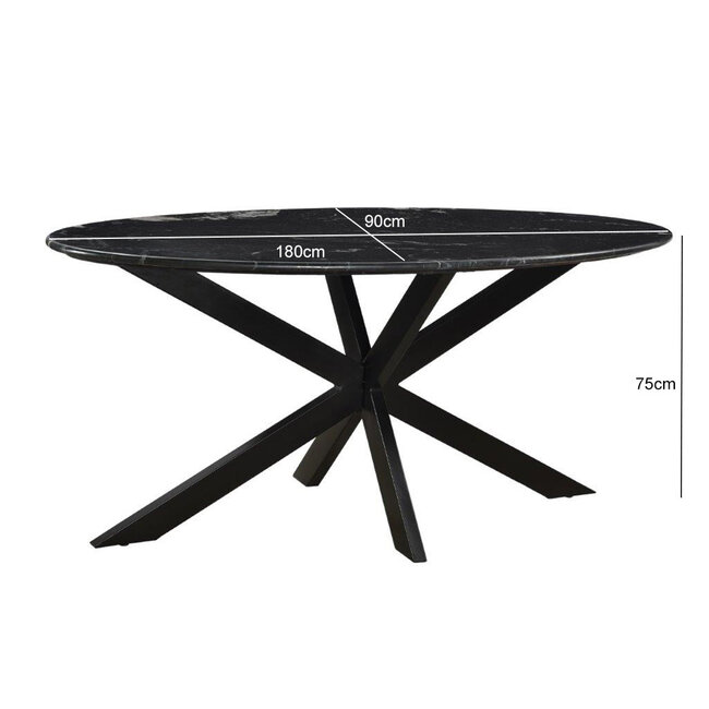 Livingfurn Eettafel Marble