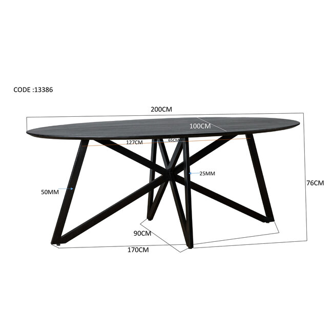 Homerebels Collection Eettafel Oslo