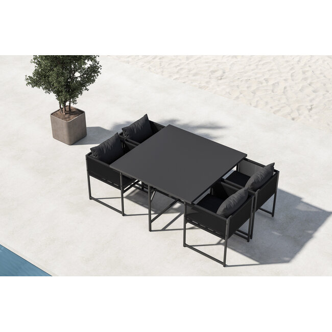 Venture Home Eetset Noto - Zwart