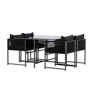 Venture Home Eetset Noto - Zwart