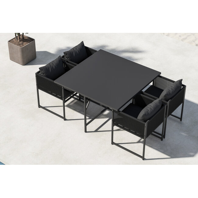 Venture Home Eetset Noto - Zwart