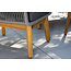 Venture Home Loungeset Chania – Aluminium frame met touwvlechtwerk & acaciahouten salontafel | Bank, 2 fauteuils & kussens voor 4 personen