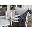 Venture Home Loungeset Virya grijs – Aluminium tuinbank met glazen tafel en kussens | 4 personen